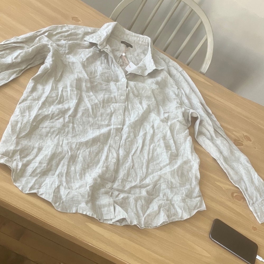 Women's White Button Down Shirt